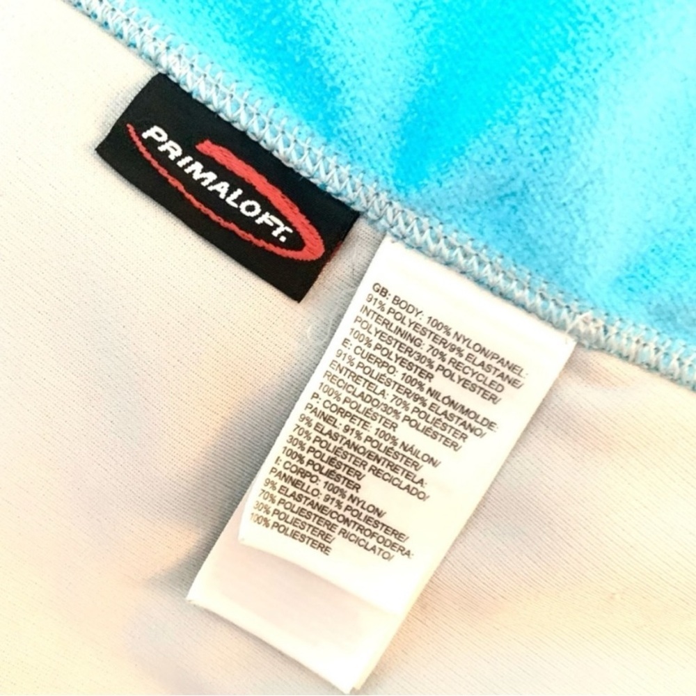 THE NORTH FACE Primaloaft Hybrid Zip Up Animagi Running Jacket Teal Blue Size XS - Picture 8 of 11
